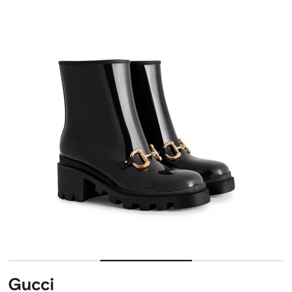 Gucci horsebit ankle boots